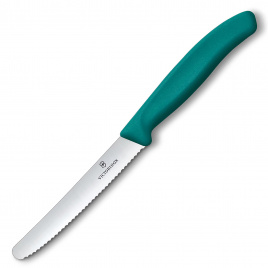 Нож кухонный овощной Victorinox 6.7834.C1, 110 мм,  зеленый