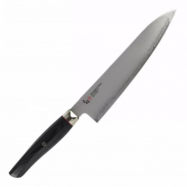 Нож кухонный шеф Mcusta Zanmai Revolution Black ZRB-1205G, 210 мм, микарта