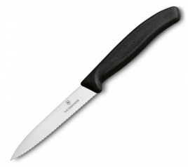 Нож кухонный овощной Victorinox 6.7733, 100 мм,  черный