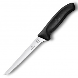Нож кухонный разделочный Victorinox 6.8413.15B, 150 мм, черный