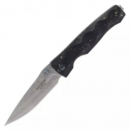 Нож складной Mcusta Tactility Elite Damascus MC-0123D, 94 мм, черный