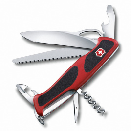 Нож складной Victorinox RangerGrip 79 0.9563.MC, 97 мм, черно-красный