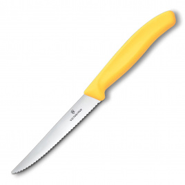 Нож кухонный для стейка Victorinox 6.7238.C1, 110 мм, желтый