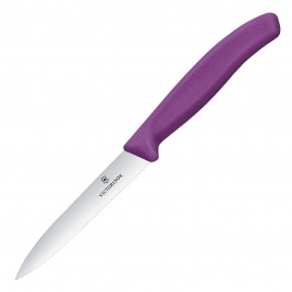 Нож кухонный овощной Victorinox 6.7735.C1, 100 мм, фиолетовый