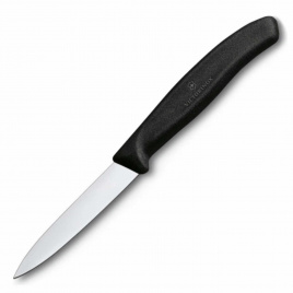 Нож кухонный овощной Victorinox 6.7603, 80 мм, черный