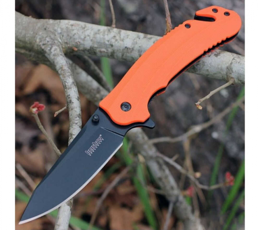 Нож складной Kershaw Barricade 8650, 89 мм, оранжевый фото 3