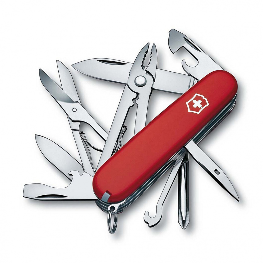 Нож складной Victorinox Huntsman Deluxe Tinker 1.4723, 68 мм, красный фото 1