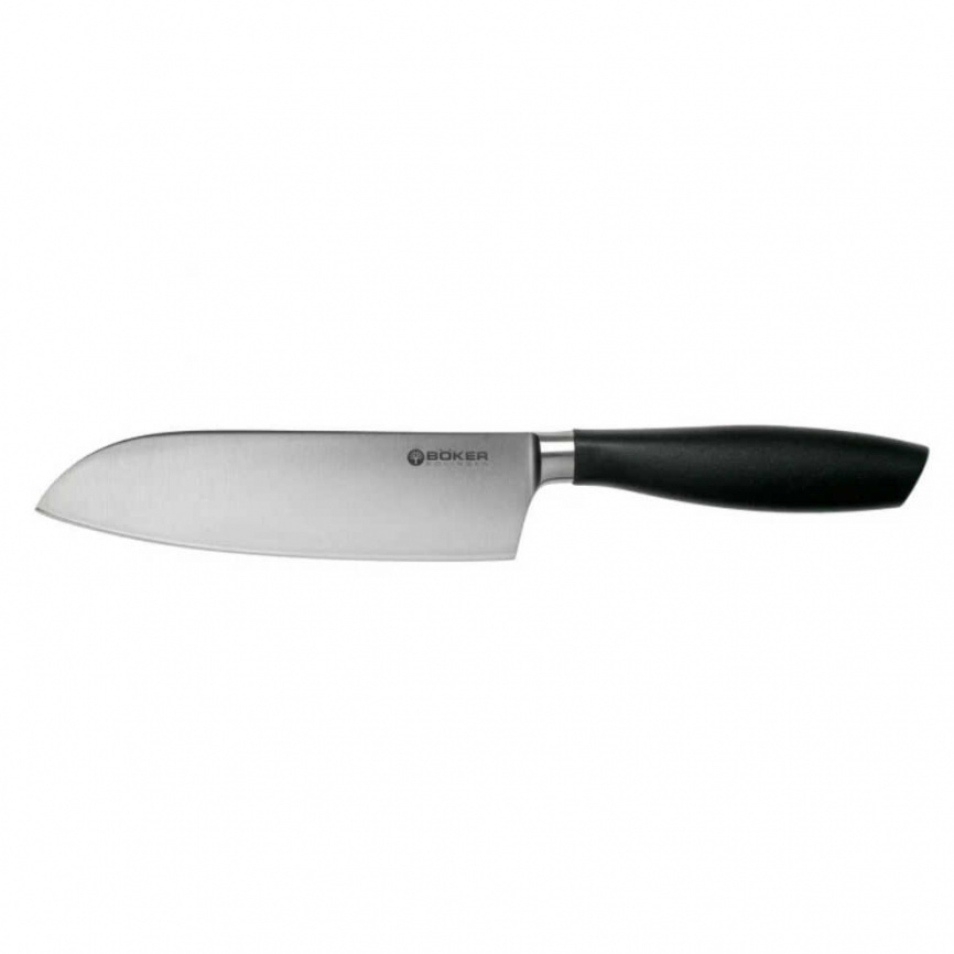 Нож кухонный сантоку Boker Core 130830, 165 мм, черный фото 6