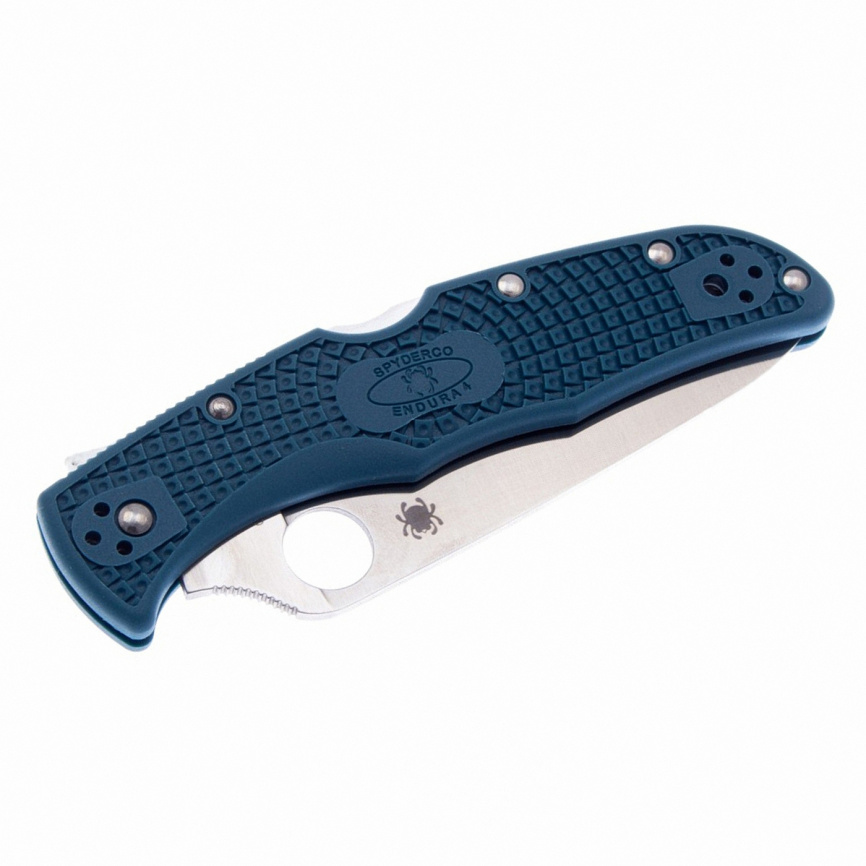 Нож складной Spyderco Endura 4 Lightweight 10FPK390, 96 мм, синий фото 2