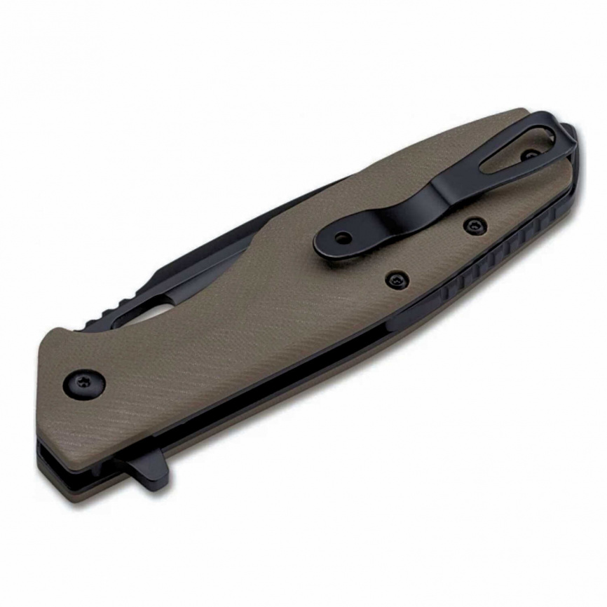 Нож складной Boker Caracal Folder 01BO759, 87 мм, серый фото 5