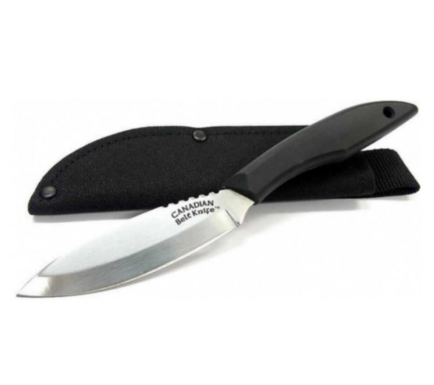 Нож туристический Cold Steel Canadian Belt Knife 20CBL, 102 мм, черный фото 4