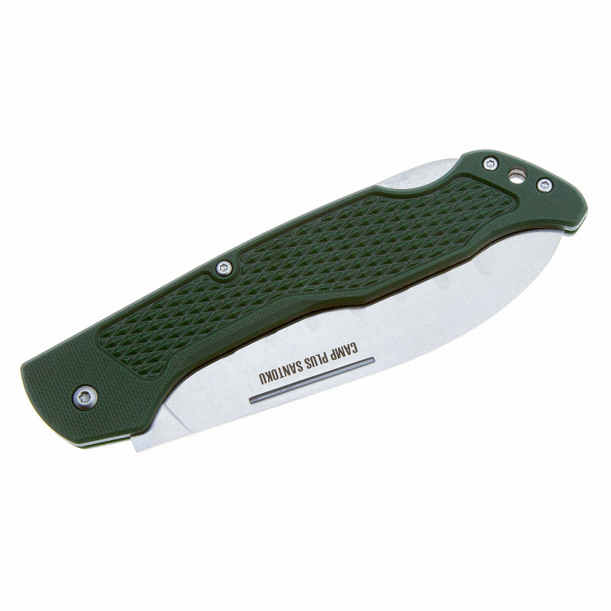 Нож складной Ontario Camp Plus Santoku 4305, 108 мм, зеленый фото 3