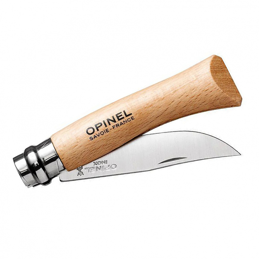 Нож складной Opinel 7 Traditional Inox 000693, 80 мм, бук фото 2
