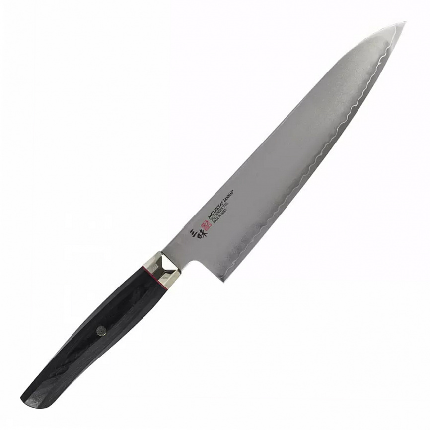 Нож кухонный шеф Mcusta Zanmai Revolution Black ZRB-1205G, 210 мм, микарта фото 1
