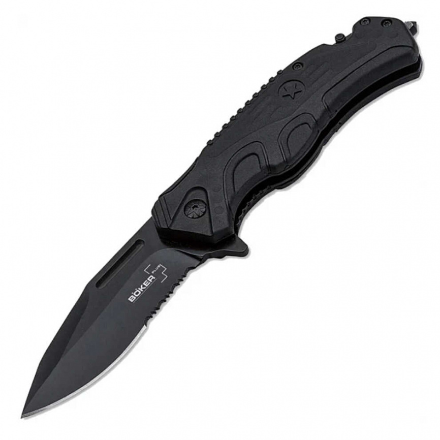 Нож складной Boker Savior 2 01BO321, 85 мм, чёрный фото 1