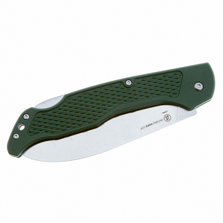 Нож складной Ontario Camp Plus Santoku 4305, 108 мм, зеленый фото 4