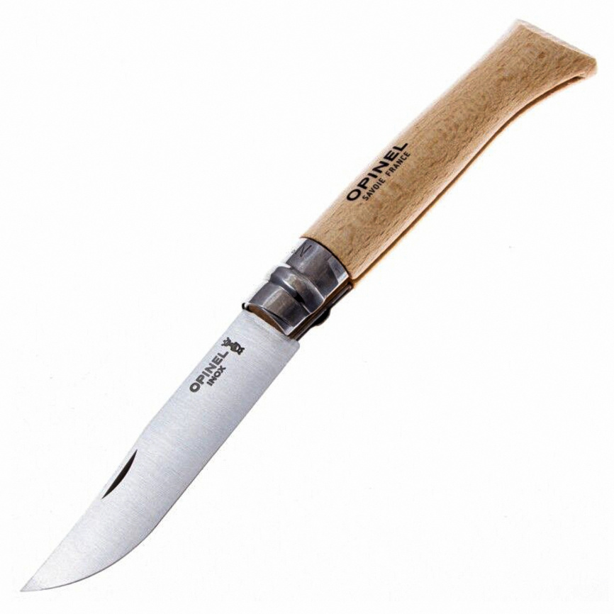 Нож складной Opinel 10 Tradition Inox 123100, 100 мм, бук фото 1