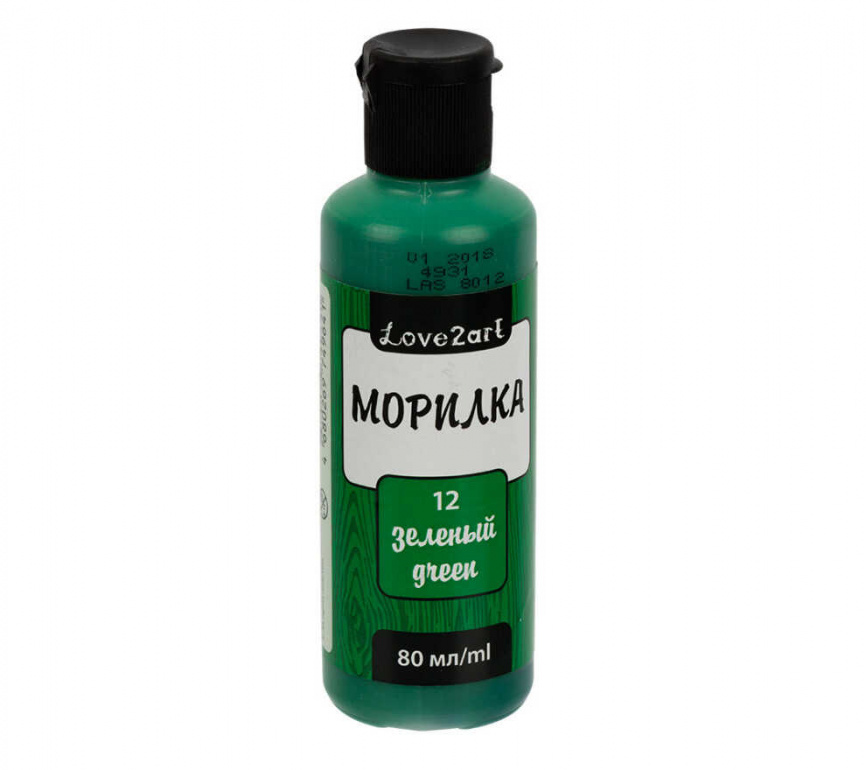 Морилка Love2art 12 зеленый, 80мл. фото 1