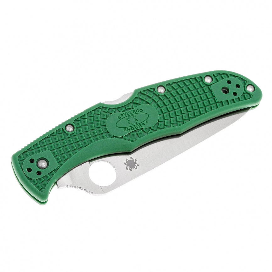 Нож складной Spyderco Endura 10FPGR, 97 мм, зеленый фото 3