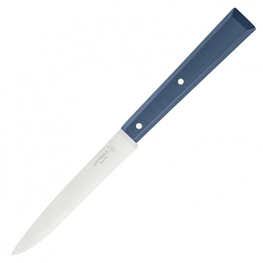 Нож кухонный универсальный Opinel 125 Tradition Inox 002042, 110 мм, синий фото 1
