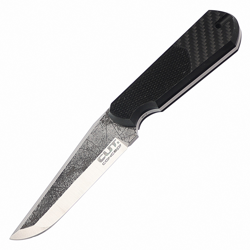 Нож туристический CUT.Concept 5014, 100 мм, carbon фото 1