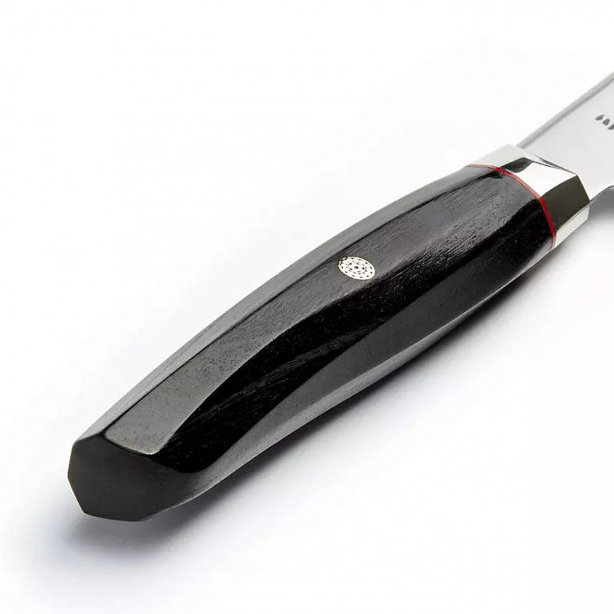 Нож кухонный шеф Mcusta Zanmai Revolution Black ZRB-1205G, 210 мм, микарта фото 2