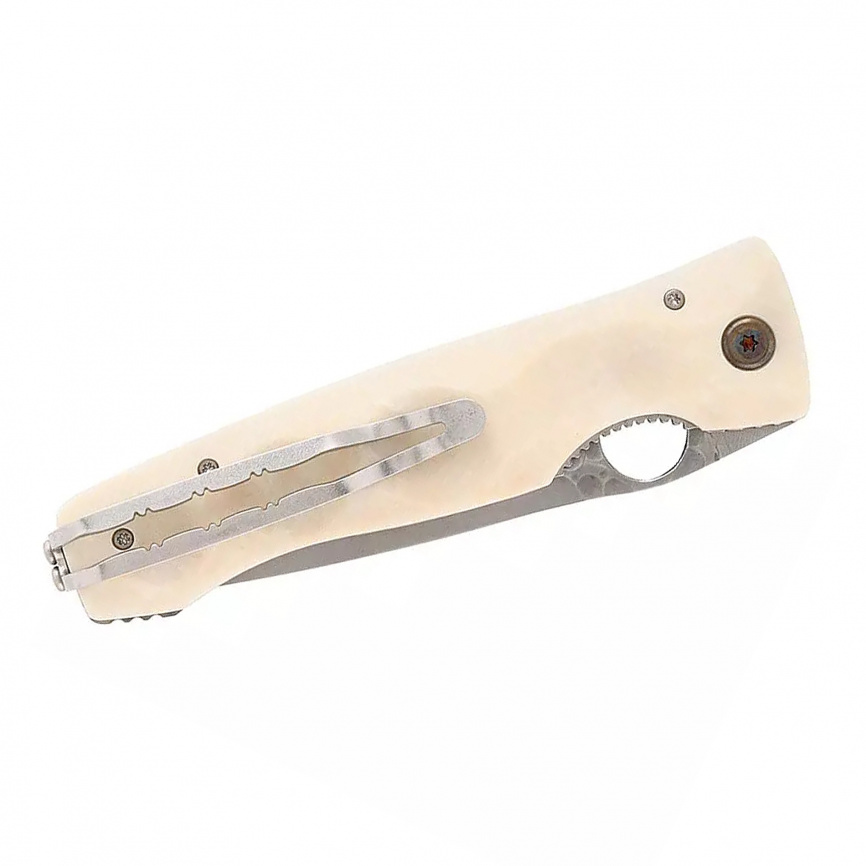 Нож складной Mcusta Tactility Elite SPG2  MC-0126G, 94 мм, белый фото 3