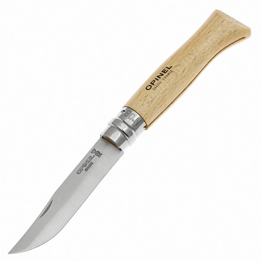 Нож складной Opinel 8 Tradition Inox 123080, 85 мм, бук фото 1