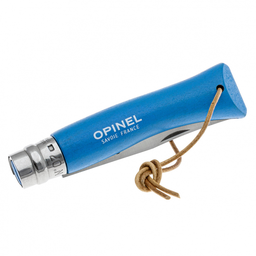 Нож складной Opinel 7 Tradition Inox 002206, 80 мм, синий фото 3