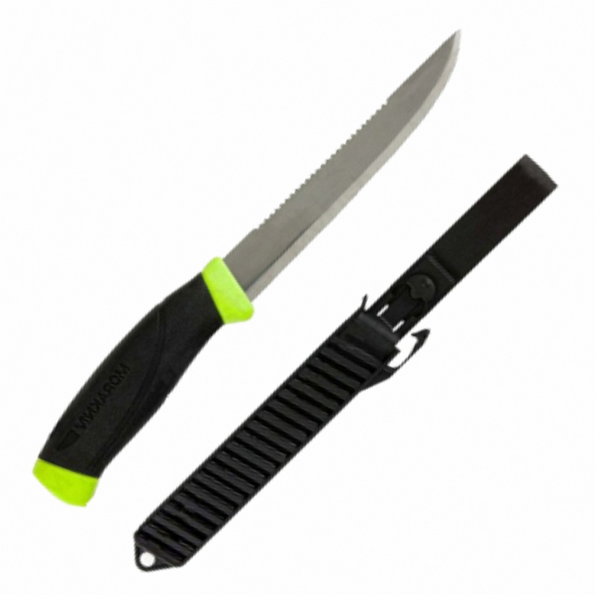 Нож разделочный Morakniv Fishing Comfort Scaler 13870, 150 мм, зеленый фото 1