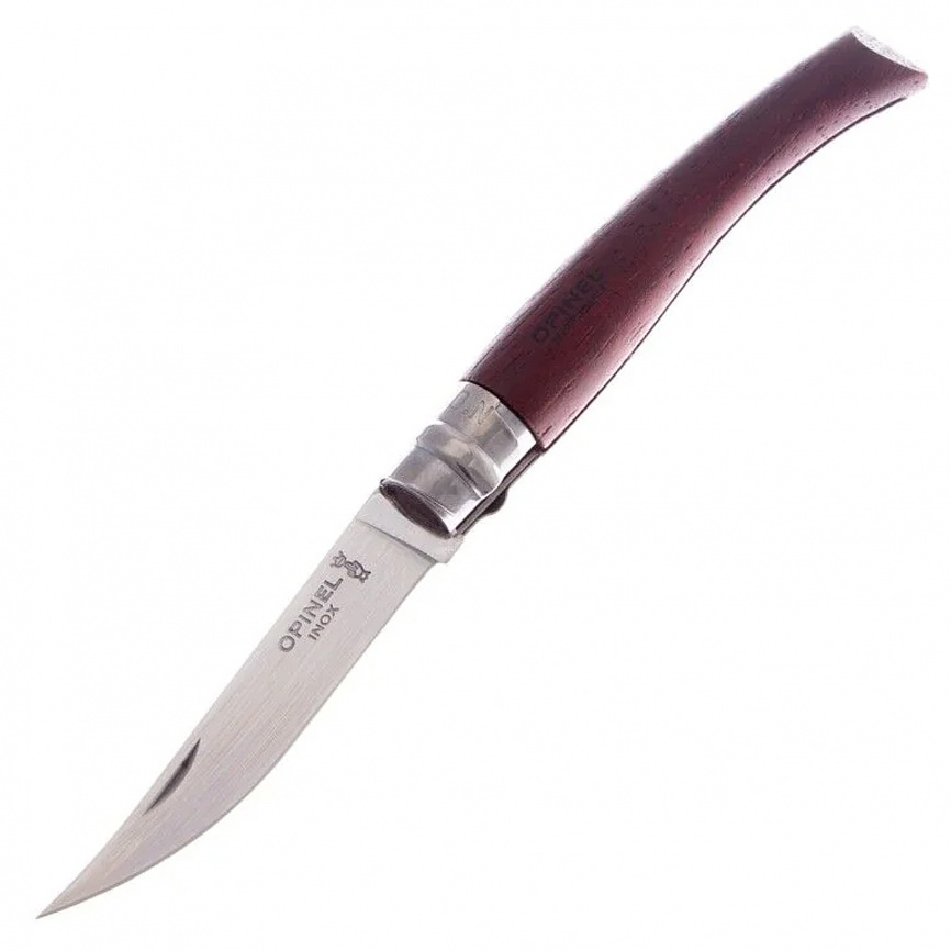 Нож складной филейный Opinel 8 Folding Slim Inox 002554, 85 мм, падук фото 1