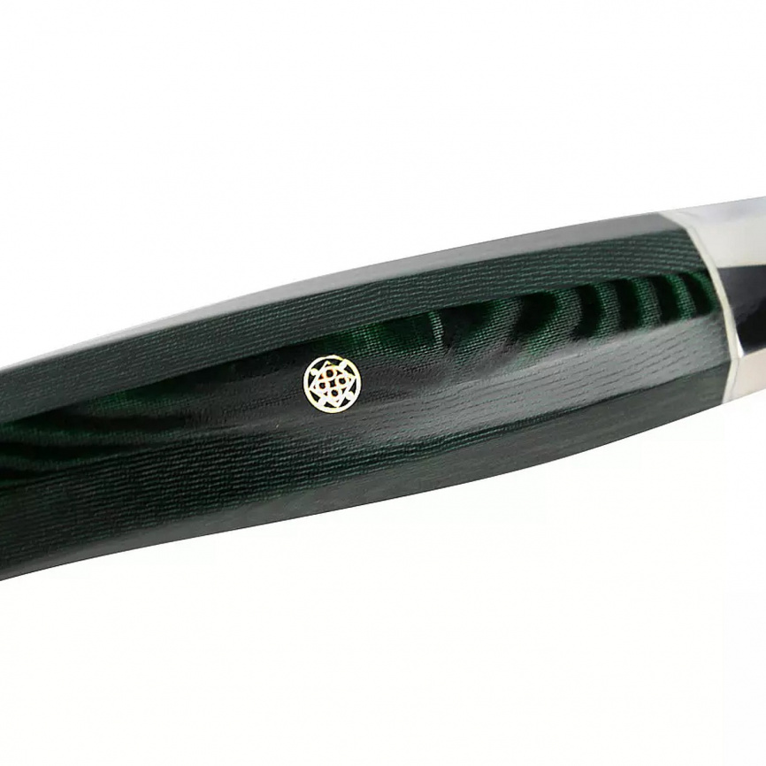 Нож кухонный шеф Mcusta Zanmai Revolution Green ZRG-1205G, 210 мм, микарта фото 3