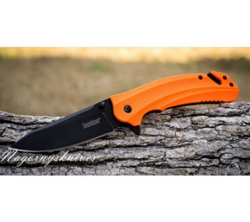 Нож складной Kershaw Barricade 8650, 89 мм, оранжевый фото 4