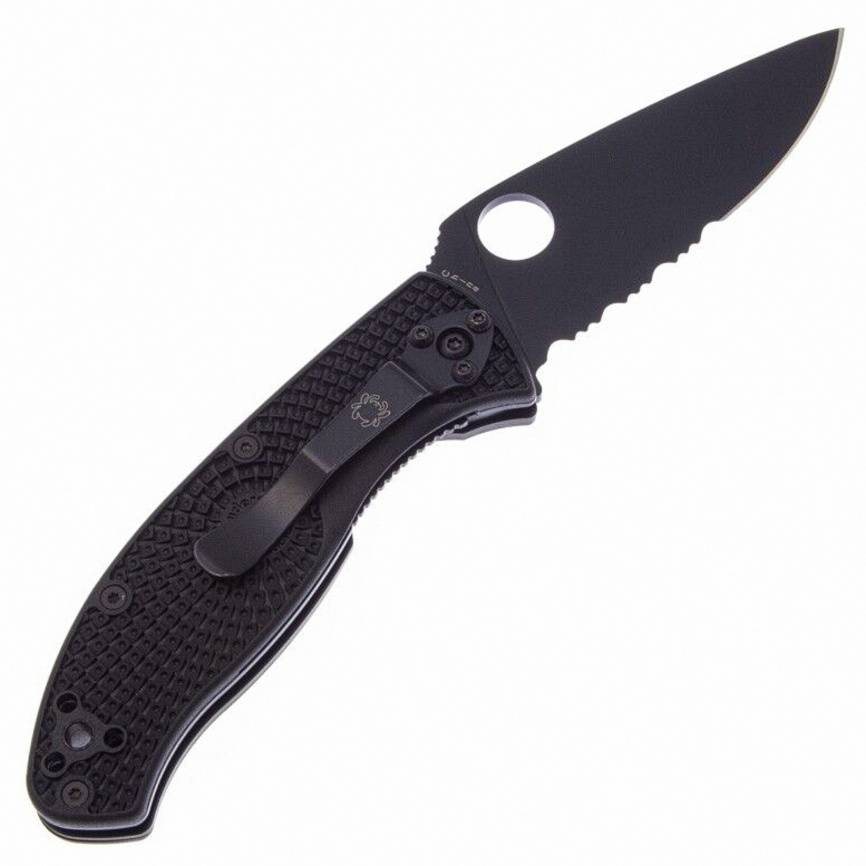 Нож складной Spyderco Tenacious Lightweight 122PSBBK, 86 мм, черный фото 2