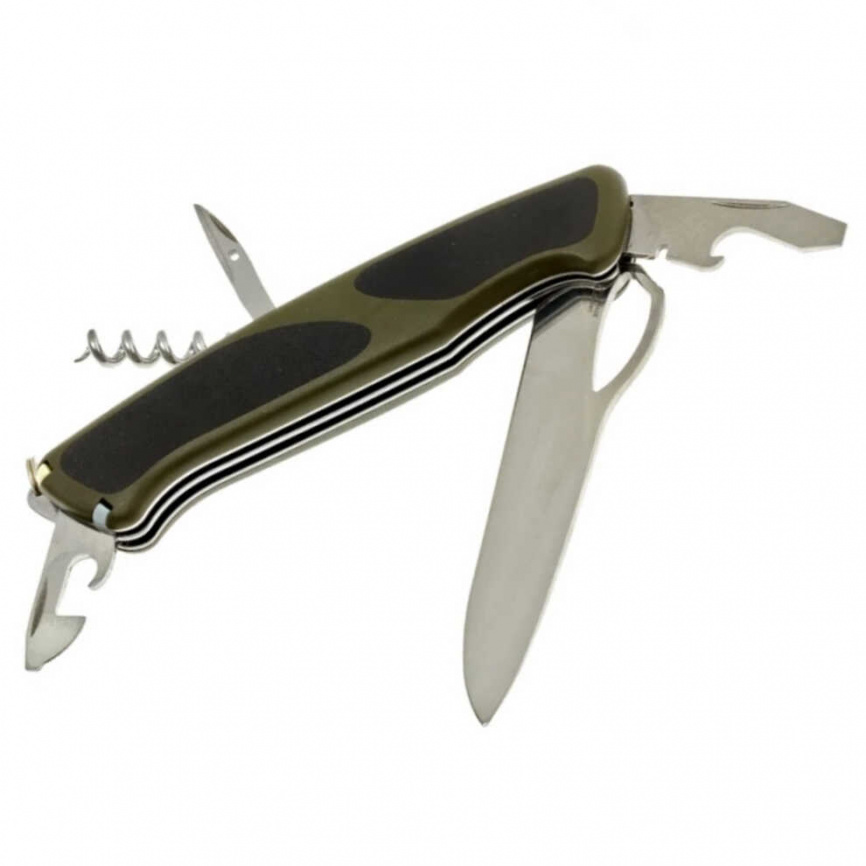 Нож складной Victorinox Rangergrip 61 0.9553.MC4, 97 мм, зеленый фото 6