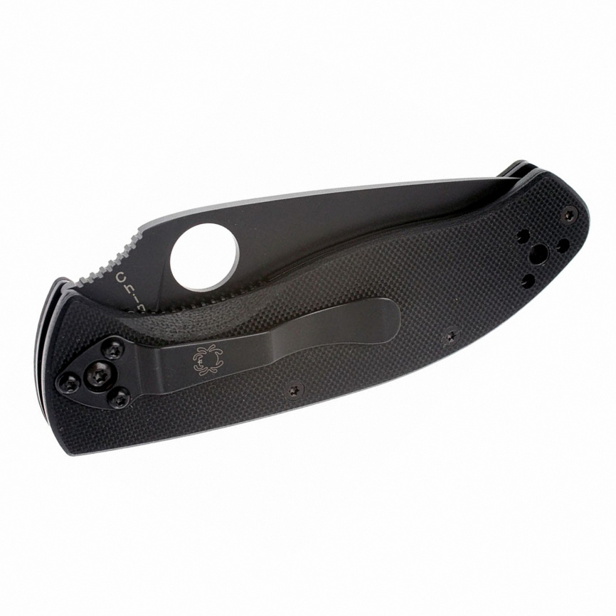 Нож складной Spyderco Tenacious 122GBBKP, 86 мм, черный фото 3