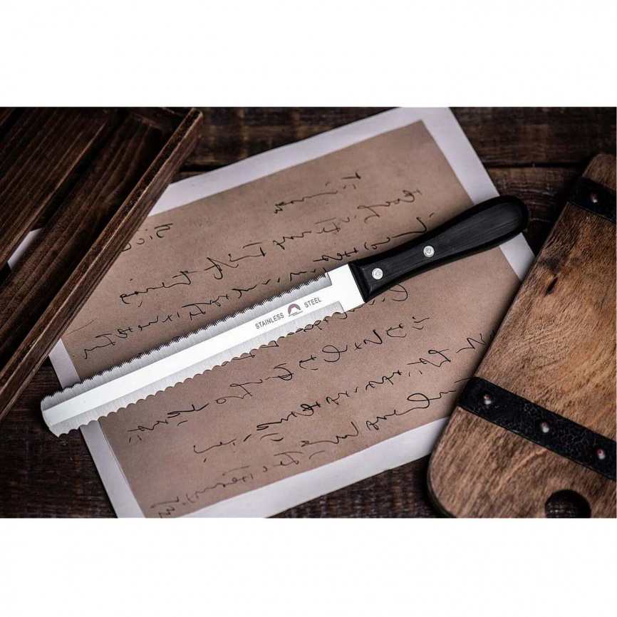 Нож кухонный универсальный Fuji Cutlery FG-3400, 190 мм,  черный фото 2