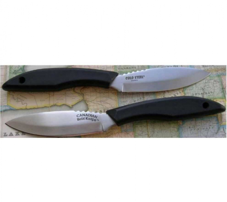 Нож туристический Cold Steel Canadian Belt Knife 20CBL, 102 мм, черный фото 2