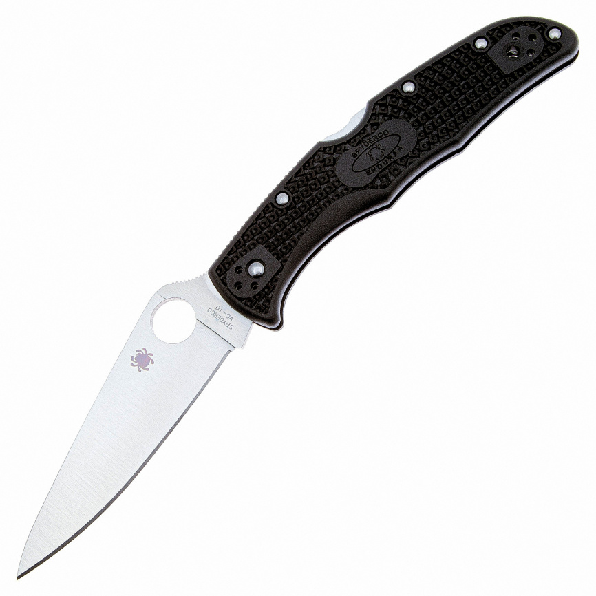 Нож складной  Spyderco Endura 4 Lightweight 10FPBK, 96 мм, черный фото 1