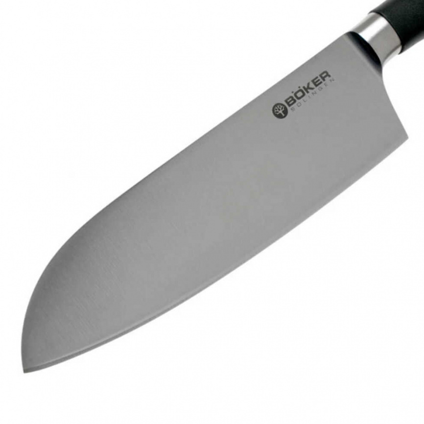 Нож кухонный сантоку Boker Core 130830, 165 мм, черный фото 4