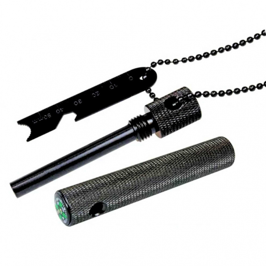 Набор для выживания Boker Fire Starter 09BO778, 120 мм, черный фото 1