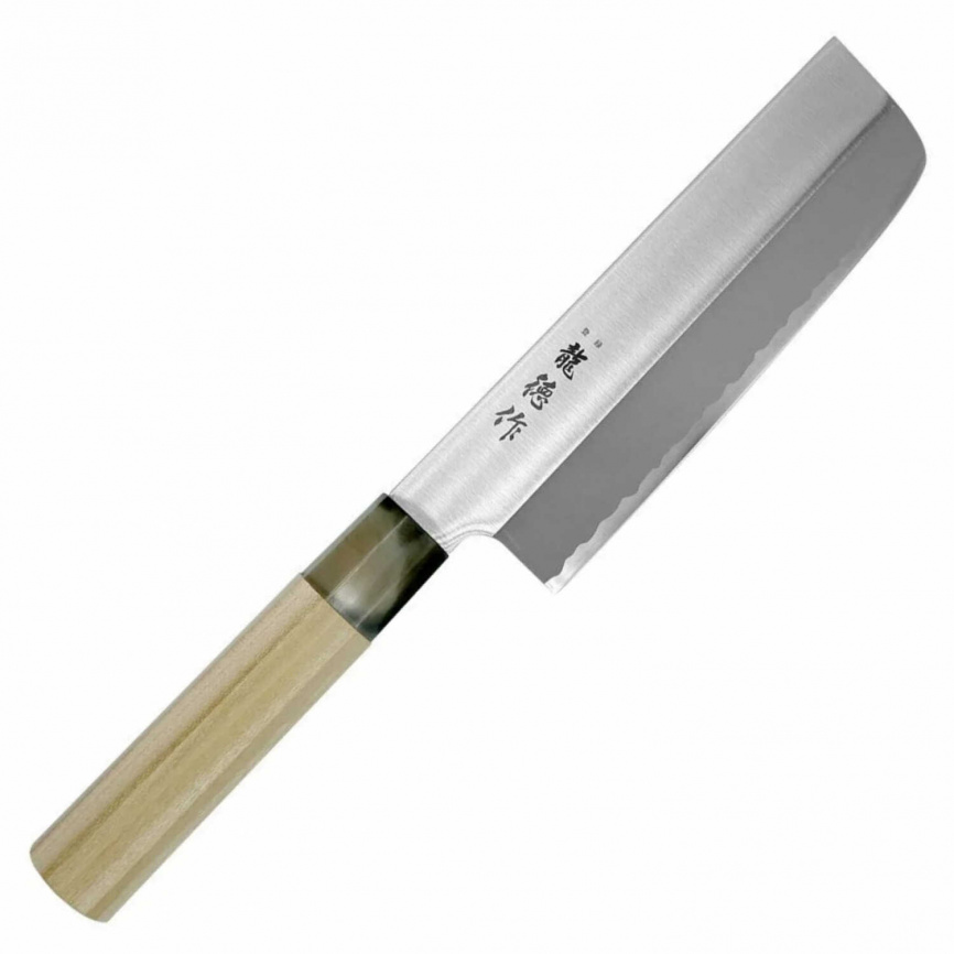 Нож традиционный Накири Fuji Cutlery Ryutoku FC-580, 160 мм, магнолия фото 3