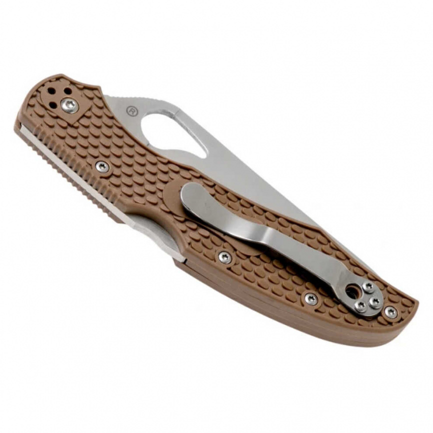 Нож складной Spyderco Byrd Cara Cara 2 BY03PBN2, 95 мм, коричневый фото 4