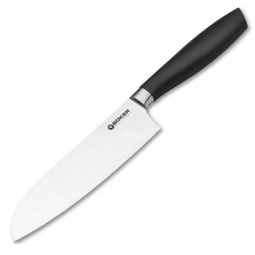 Нож кухонный сантоку Boker Core 130830, 165 мм, черный фото 1