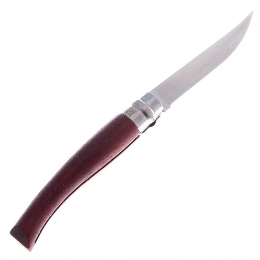 Нож складной филейный Opinel 8 Folding Slim Inox 002554, 85 мм, падук фото 2