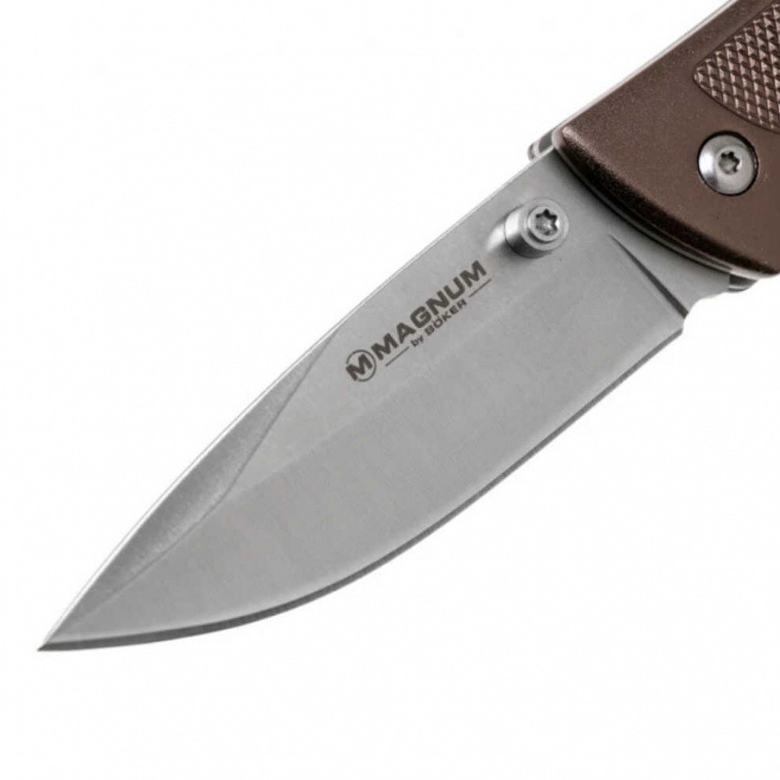 Нож складной Boker Advance 01RY303, 85 мм, коричневый фото 5