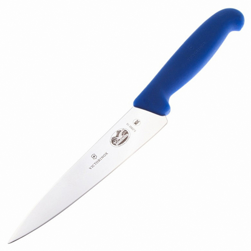 Нож кухонный разделочный Victorinox 5.2002.15, 150 мм, синий фото 1