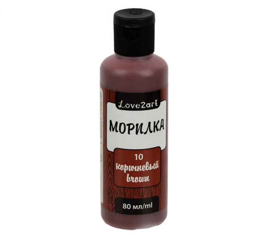 Морилка Love2art 10 коричневый, 80 мл. фото 1