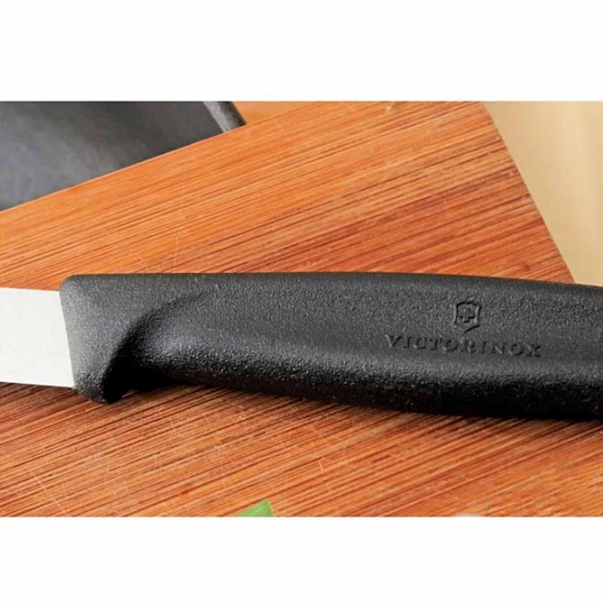 Нож кухонный овощной Victorinox 6.7403, 85 мм, черный фото 3