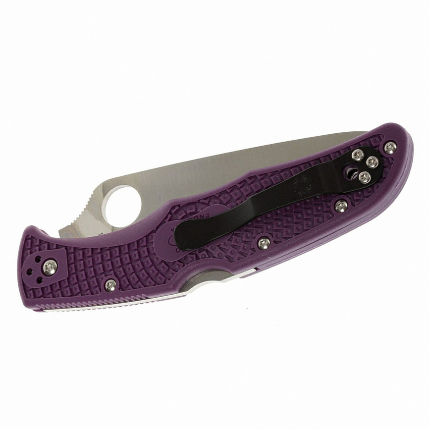 Нож складной Spyderco Endura 4 Lightweight 10FPPR, 96 мм, фиолетовый фото 2